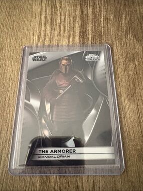 Star Wars Black The Armorer Card -  Silver Chrome